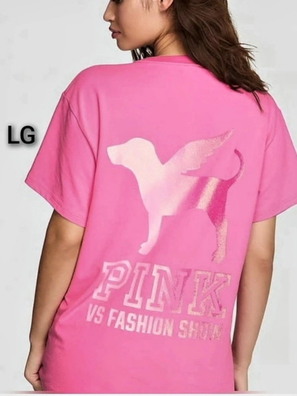 Sz Large Victoria's Secret VS PINK Fashion Show Exclusive Campus Tee